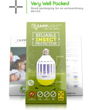 Zapplight ZAP402 Zapplight-Dual LED Lightbulb and Bug Light Zapper Pack of 2 - Buy Online on SooperMarket.com