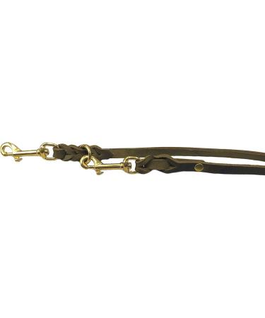 Premium Olive Green Dog Liner - Double Linen Adjustable Leash for Small & Large Dogs | 2m to 5m Sizes Available - Buy Online on SooperMarket.com