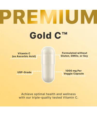 Gold C USP Grade Vitamin C Compatible With California Gold Nutrition 1 000 mg 60 Capsules + Bonus Pill Organizer Weekly Pill Organizer Mini - Buy Online on SooperMarket.com