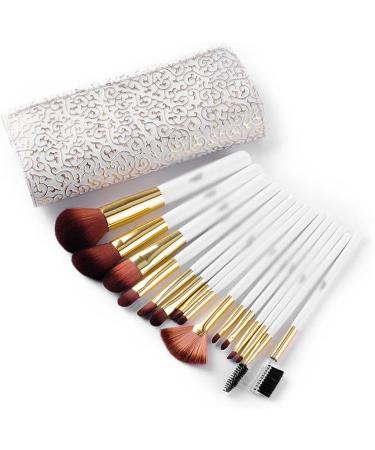 Buy DFHBFG 15-Piece Makeup Brushes Set - Premium White Makeup Tools for Flawless Application | International Shipping Available - Buy Online on SooperMarket.com