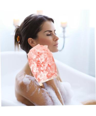 2pcs Exfoliating Gloves for Shower | Double-Sided Loofah | Blue & Pink - Remove Dead Skin & Enhance Your Skincare Routine - Buy Online on SooperMarket.com