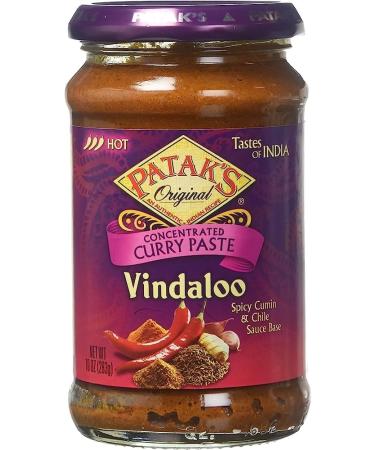 Patak's Vindaloo Spice Paste | Authentic Indian Recipe | Aromatic Spices | Hot & Spicy | 283g | (Pack of 6) - Buy Online on SooperMarket.com