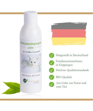 Buy LT Nature Products Bio-Katzenshampoo for White Fur | Hypoallergenic Soap-Free Cat Shampoo | 250ml | Anti-Itching Care - Buy Online on SooperMarket.com