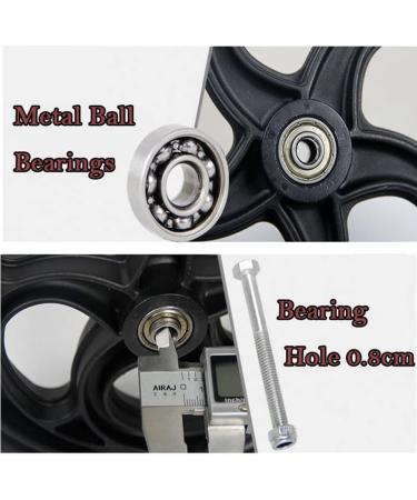 Wheelchair Front Wheel 5Inch 6Inch 8Inch Wheelchair Front Wheels Manual Wheelchair Replacement Wheels Solid Wheels 1 Pair/Black/6Inch(5Inch) 5Inch Black - Buy Online on SooperMarket.com