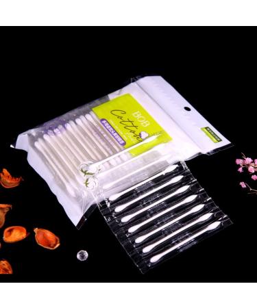 Yiwann Cotton Swabs - Disposable Double Ended Cotton Buds Individually Wrapped 100 Count - Portable Travel Essentials for International Shipping - Buy Online on SooperMarket.com
