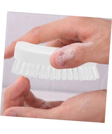 Mikinona Nail Brush Cleaning Scrubber Manicure Fingernail Scrubber Fingernail Clean Fingernail Scrubber Brush Nail Manicure Brush Foot Scrub Brush Handle White Small Brush Polyester - Buy Online on SooperMarket.com