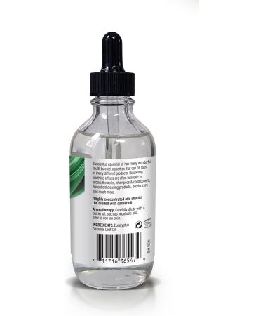 Ethereal Nature 100% Pure Eucalyptus Oil - Aromatherapy Skin & Hair Care - Beauty DIY - 4 FL OZ - Buy Online on SooperMarket.com