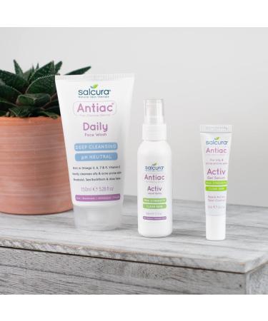 Salcura Natural Skin Therapy Antiac Daily Face Wash - Effective Acne Cleansing for Blemish-Prone Skin 150ml - Buy Online Internationally - Buy Online on SooperMarket.com