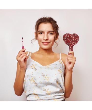 Traziewell Mirrors with Handle for Make Up Hair Cutting Tool Heart Shaped Handle Mirror for Daily Salon Barbers Red Heart Mirror JZ000322 Jz000322 Three Seats - Buy Online on SooperMarket.com