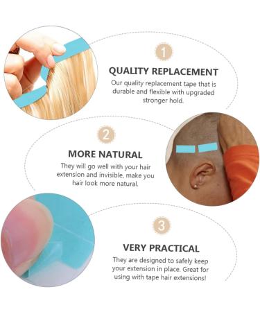 minkissy 6 Sheets Double Sided Adhesive Hair Extension Adhesive Hair Extension Tape Hair Wig Tape Lace Front Wig Tape Lace Front Wigs Hair Extension Sticker Pu Extension Bar - Buy Online on SooperMarket.com