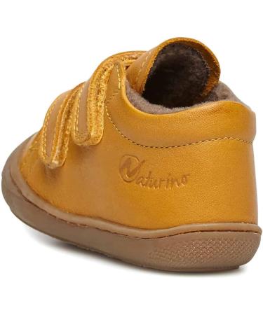 Naturino Cocoon VL Leather First-Steps Shoes - 7.5 UK Child - Orange - Buy Online on SooperMarket.com