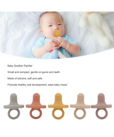 5 Pack Silicone Pacifiers with Handle for Newborns | Safe & Comfortable | International Shipping - Buy Online on SooperMarket.com