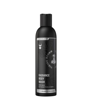 The Beard Struggle Men's Body Wash Viking Storm - Silver Collection - Skin Cleaning Agent - Natural Body Wash - Shower Gel Liquid Soap - 240 mL / 8 US. fl. oz.