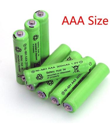 20 Packs 1.2V AAA 300mAh Ni-MH Rechargeable Batteries for Solar Lights Outdoor Garden Solar Light Lamp - Buy Online on SooperMarket.com