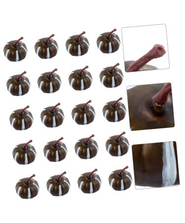 ABOOFAN Carafe Drying Stand 20pcs Artificial Pumpkin Fake Pumpkin Simulation Pumpkin Simulation Small Pumpkin Wreath Foam Halloween Decoration Halloween Pumpkin Brown 2.2X3.4CM