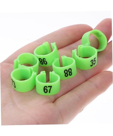 Beavorty 300 Pcs Pigeon Anklet Where Labels Pet Chicken Bands Birds Supplies Bird Drinker Ornamental Pigeon 1X1X0.8CMx3pcs Greenx3pcs - Buy Online on SooperMarket.com