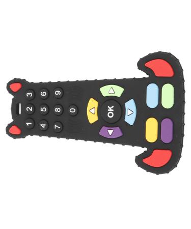Remote control toy baby bite toys soft silicone relieves gum pain versatile for girls for everyday life (bear model)