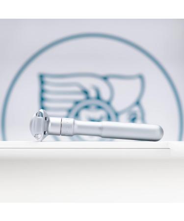 Mercury Futur 700 Razor | Classic Matt Chrom Design | Premium Wet Shaving Tool | Zinc Die Cast & Brass Handle | Made in Germany - Buy Online on SooperMarket.com