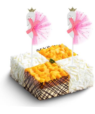 ibasenice Christmas Decor 6pcs Cake Toppers Food Decor De Bautizo Para Ni o Cake Decorations Wedding Party Christmas Food Picks Sticks Holidays Cupcake Picks Animal Gauze Skirt Beautiful - Buy Online on SooperMarket.com