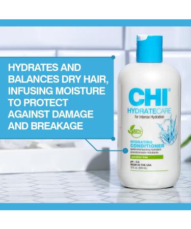 CHI HydrateCare Hydrating Conditioner - Moisture Balance & Damage Protection Sulfate-Free Paraben-Free Cruelty-Free 12 Oz Shop Internationally - Buy Online on SooperMarket.com