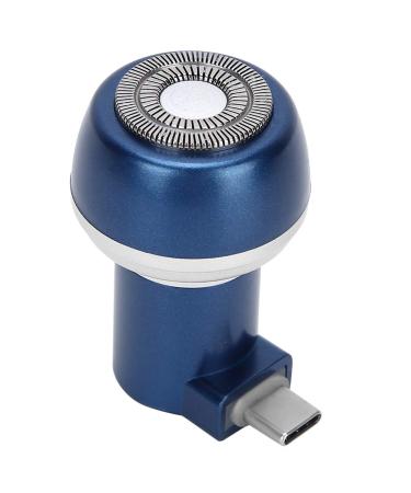 Practical Beard Shaver Convenient Magnetic Adsorption Beard Trimmer for Makeup for Home Use for Personal Use for Travel(Blue(Type c Interface))