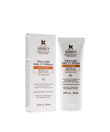 Kiehl's Ultra Light Daily UV Defense SPF 50 with Pollution Sun Cream 60 ml 60 ml (Pack of 1)