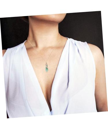 KALLORY 1pc Crystal Rough Necklace Healing Crystal Necklace Clavicle Chain Neck Decoration Grace Miss Tennis - Buy Online on SooperMarket.com