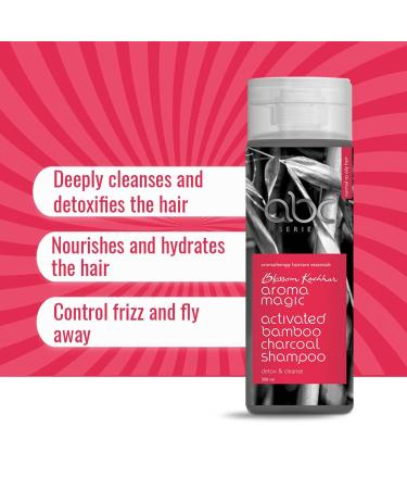 Aroma Magic Activated Bamboo Charcoal Shampoo | Clarifying Hair Cleanser with Aloe Vera | 6.76 Fl Oz (200ml) | Nourishing Scalp & Removes Build-Up | International Shipping Available - Buy Online on SooperMarket.com