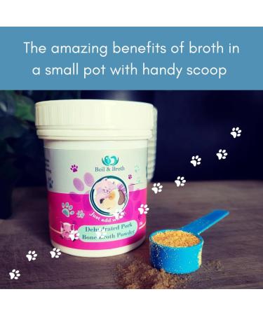 Boil & Broth Goat Broth for Dogs | 100% Pure Protein Powder with Type I Collagen & Glucosamine | Human-Grade Hip & Joint Support | 35.00g Pack - Buy Online on SooperMarket.com