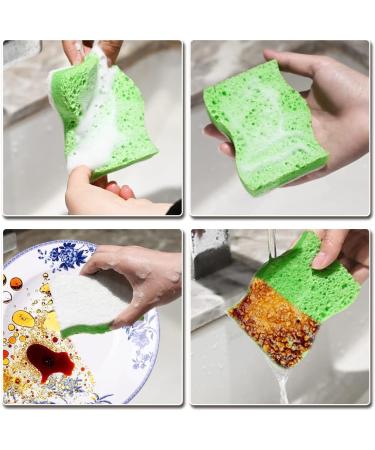 10 Natural Kitchen Sponges - Eco-Friendly Coconut & Cellulose Sponges for Sustainable Living - Buy Online on SooperMarket.com