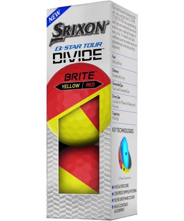 Srixon Q-Star Tour Divide Golf Balls Yellow/Red - Premium Performance and Visibility - Buy Online on SooperMarket.com