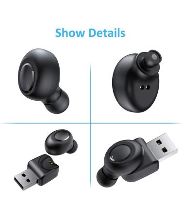 LEZII Single Bluetooth Earbud Mini Wireless Headset with Mic and Magnetic USB Charging - Waterproof Sport Earpiece for Samsung iPhone - Ideal for Car, Business Use - Buy Online on SooperMarket.com