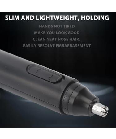Electric Nose Hair Trimmer for Men & Women | LCD Display USB Rechargeable Painless Ear/Nose Clipper (Black) - Best for Smooth Grooming - Buy Online on SooperMarket.com
