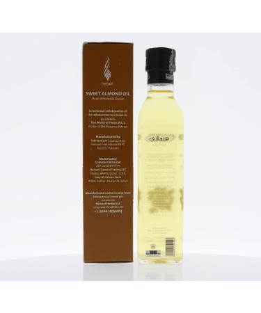Hemani Sweet Almond Oil 100% Pure Cold Pressed for Hair, Skin & Nails - 8.5 FL OZ - Buy Online on SooperMarket.com