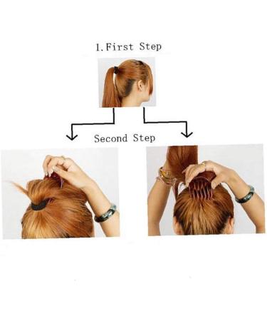 1pc Magic Hair Styling Insert Comb Bump It Up Volume Inserts for Donut Ponytail Fluffy Hair Comb Beauty Tool(black) - Buy Online on SooperMarket.com