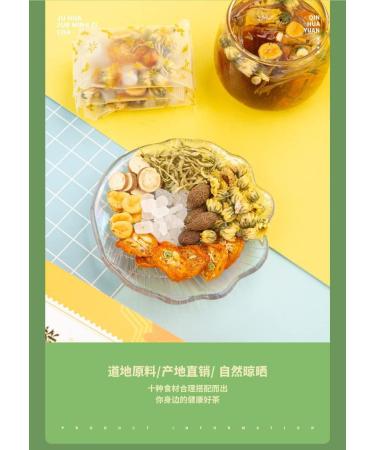 Fatty Sea Tea 150g Health Care Tea Combination Scented Tea Siraitia Honeysuckle Licorice Stay Up Late Substitute Tea People with Throat Discomfort (150g(10g*15 bags)) - Buy Online on SooperMarket.com