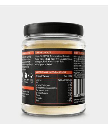 Hunter & Gather Olive Oil Mayo 3 x 250g | Paleo Keto, Sugar & Gluten Free | Made with Olive Oil & British Free Range Egg Yolk | 750g - Buy Online on SooperMarket.com