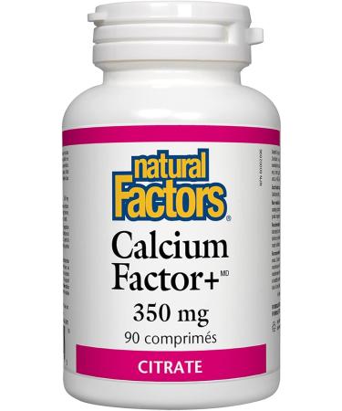 Natural Factors - Calcium Factor+ Citrate 350mg 90 Tablets - Buy Online on SooperMarket.com