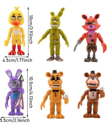 6PCS Night Bear Mini Figures Night Bear Cake Toppers Cake Decoration Mini Freddy's Figures Set for Boys Girls Birthday Party Babay Showers Celebration Supplies - Buy Online on SooperMarket.com