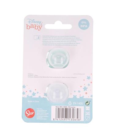 Set of 2 Silicone Pacifiers with Reversible Nipple +6M - Mickey Mouse Design for International Shipping - Buy Online on SooperMarket.com