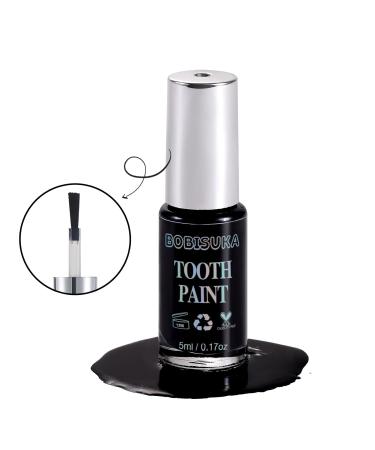 BOBISUKA Black Tooth Paint - Professional Makeup for Cosplay Halloween Theater & Special Effects | Safe Quick Dry Realistic (5 ml - Buy Online on SooperMarket.com