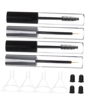 BELLIFFY 12pcs Transfer Pipettes Mini Funnel Empty Bottle for Eyelash Eyeliner Tube Eyelash Container