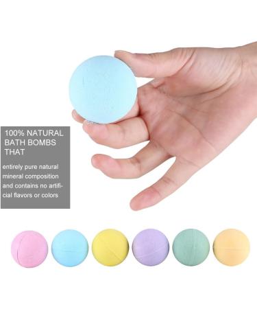 Handmade Spa Aromatherapy Bath Bomb Set | 6pcs Moisturizing Essential Oil Bath Balls for Relaxation and Dry Skin Relief - Buy Online on SooperMarket.com