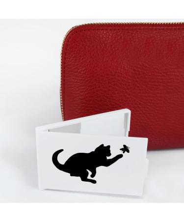 Azeeda 'Cat Chasing Butterfly' Compact/Travel/Pocket Makeup Mirror (CM00008278) - Buy Online on SooperMarket.com