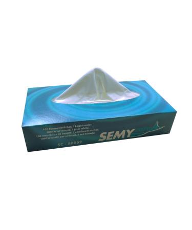 Facial tissues box paper handkerchiefs 2-ply white - various quantities (40 boxes 4000 tissues)