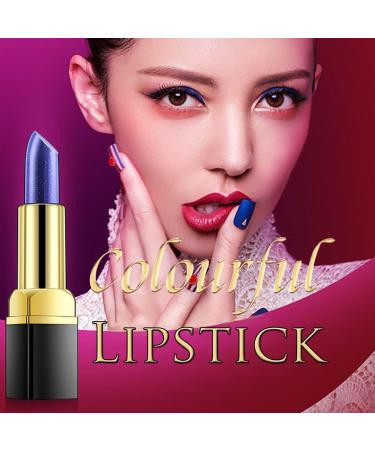 2 Pack Blue Color Changing Lipstick Magic Temperature Lip Balm - Long Lasting Moisturizing Gloss for Pink Lips - Waterproof Lip Tint Makeup (2 PCS) - Buy Online on SooperMarket.com