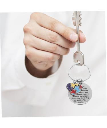 Toyvian 6 STK Key Pendants Keychain - Rustproof Steel Puzzle Jewelry Charm for Friendship & Awareness - Buy Online on SooperMarket.com
