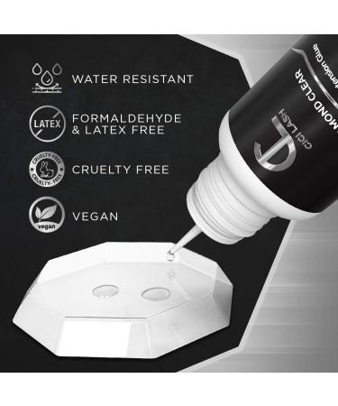 Diamond Clear Eyelash Extension Glue for Professionals | 7-Week Retention, 1-2 Sec Drying Time | Semi-Permanent Individual/Volume Lash Adhesive | Latex-Free | Transparent Color | 5ML - Buy Online on SooperMarket.com