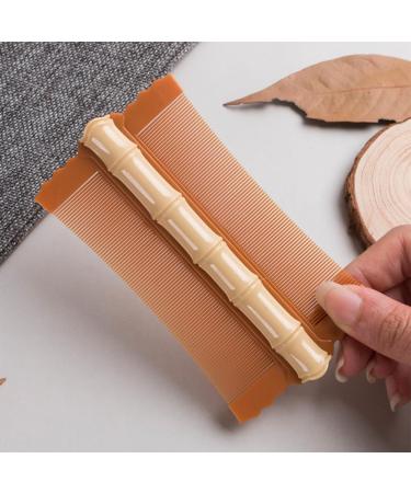 AMZLORD Lice Comb Flea Lice Removal Comb Double-sided Hair Nit Comb Fine Tooth Hair Grooming Comb Bamboo Shape for Cats Dogs Orange - Buy Online on SooperMarket.com