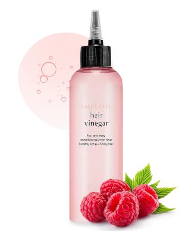 A PIEU Raspberry Scalp Vinegar Hair Rinse 6.76 fl. oz. / 200 ml - Balances Hair & Scalp s pH Level - Protects the Hair Cuticle for Smoother and Shinier Hair - Clarifies  Detangles  and Encourages Hair Growth Raspberry 6....